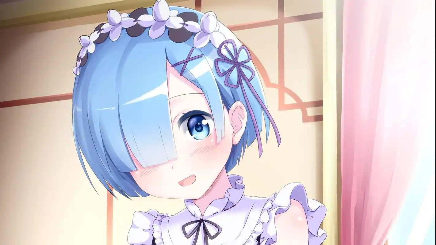 动漫少女蕾姆可爱卡通图片桌面壁纸