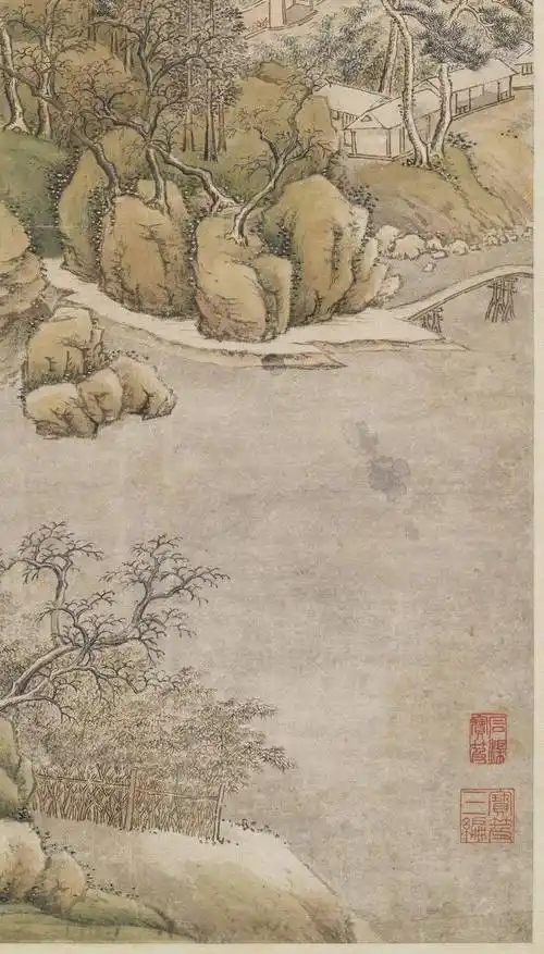 赏画|王时敏 《仿王维江山雪霁》