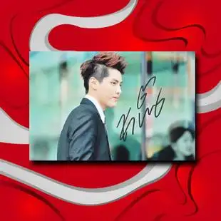 6寸吴亦凡 亲笔签名照片 默认中通 1 叄