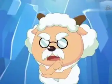 喜羊羊与灰太狼村长真是可爱被炸成这样眼镜都碎了