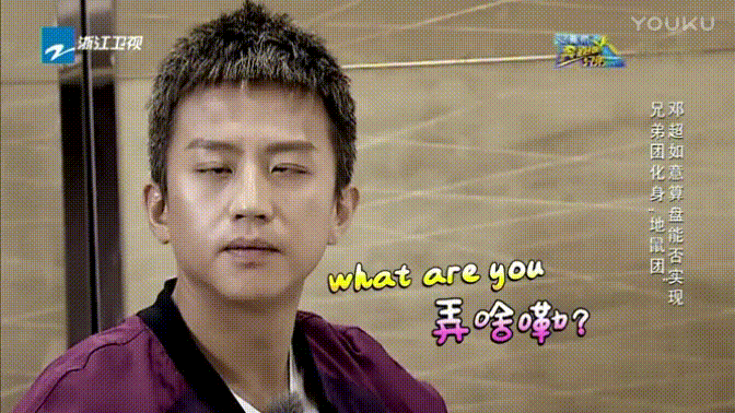 弄啥嘞邓超翻白眼地鼠团gif动图_动态图_表情包下载_soogif