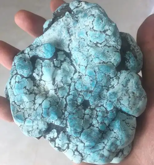 原矿蓝绿松原石矿物奇石标本摆件天然家居装饰观赏石收藏