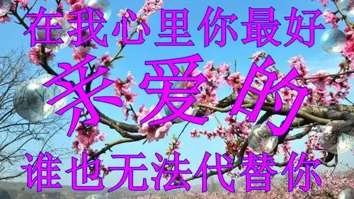 在我心里你最好,无论你是否优秀,谁也无法代替,送给心爱的你