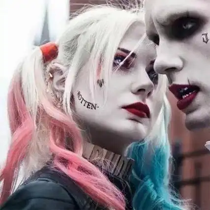 小丑女小丑男情侣头像