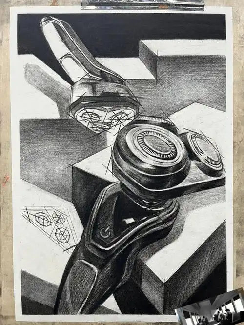 考完一身轻松#川美设计  #川美  #四川美术学院  #设计素描  #美术生