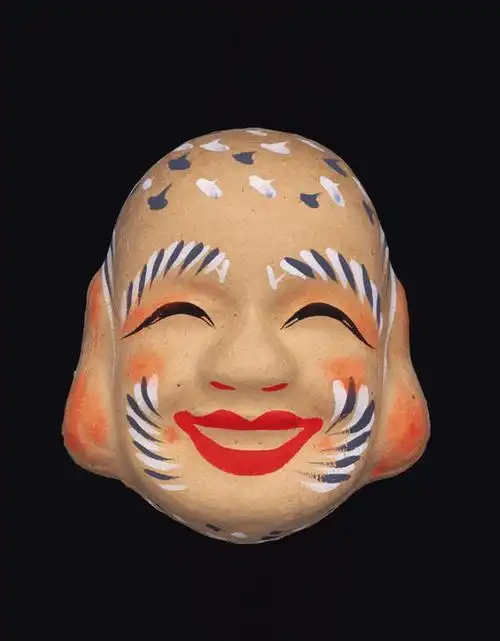 脸,头,嘴,脸颊,秃头,无人,竖图,室内,特写,白天,正面,黑色背景,面具