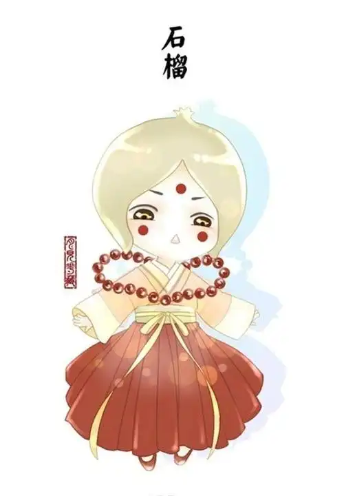 q版古风水果小人