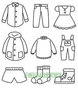 幼儿夏天短裤简笔画