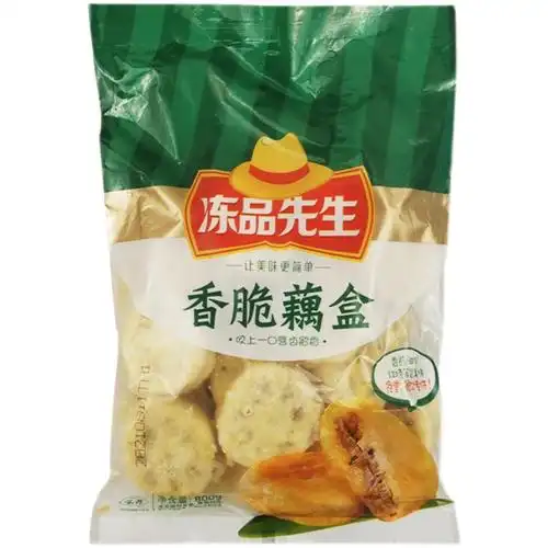 安井冻品先生香脆藕盒800g袋装冷冻油炸小吃包点