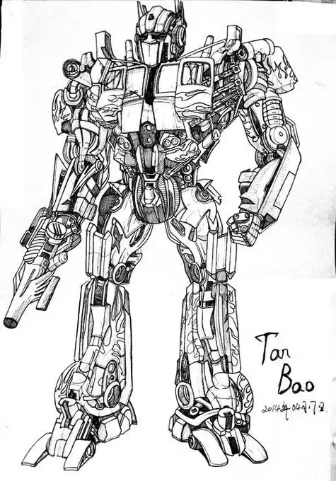 变形金刚怎么画变形金刚怎么画简单又好看