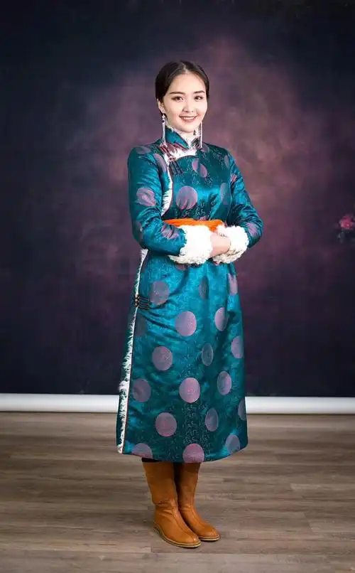 suunaiwrh工作室蒙古袍棉袍子亲自装蒙古风民族服饰外套棉衣