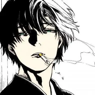 带烟的动漫头像黑白 动漫头像图片大全 -【爱个性】