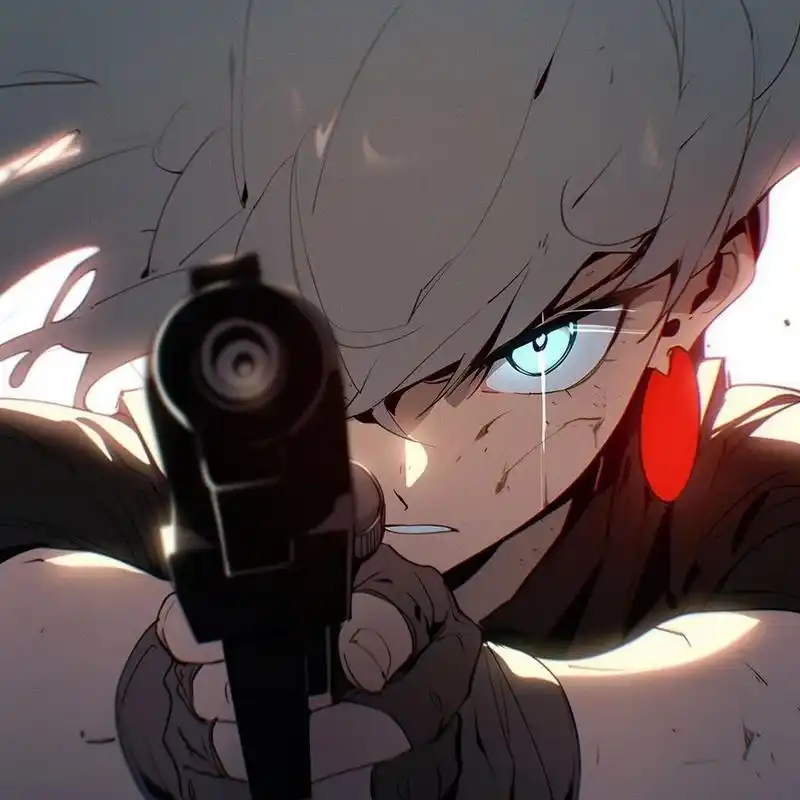 酷/旧漫/持枪男生头像