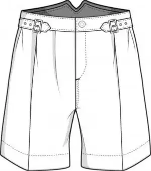 童装短裤儿童款式图ai矢量图设计模板源文件童装设计素材aw1718_jumbo