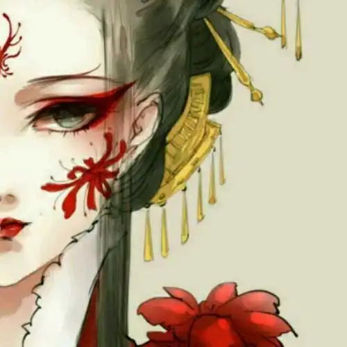 几张高清唯美的彼岸花的图片⊙▽情侣头像:超火头上彼岸花女壁纸动漫