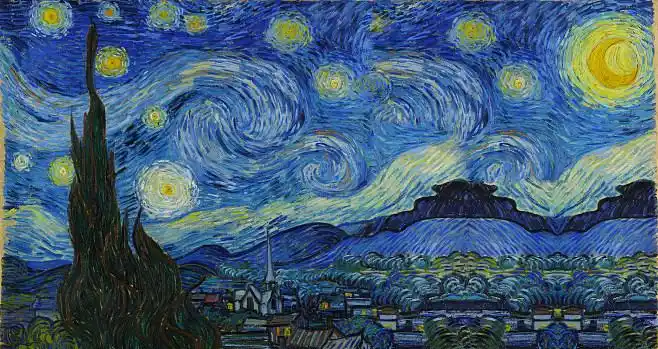 壁纸梵高星空