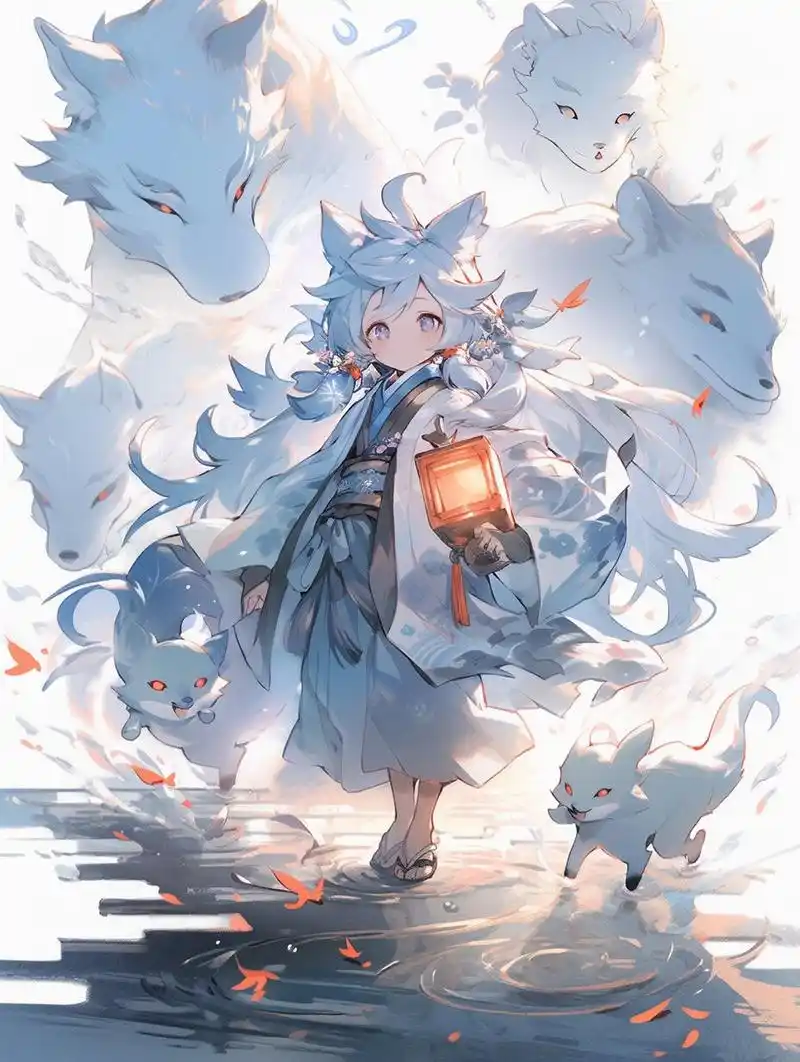 狼耳少年 | 头像 少年尖尖的狼耳朵抖了抖 眼睛亮晶晶的