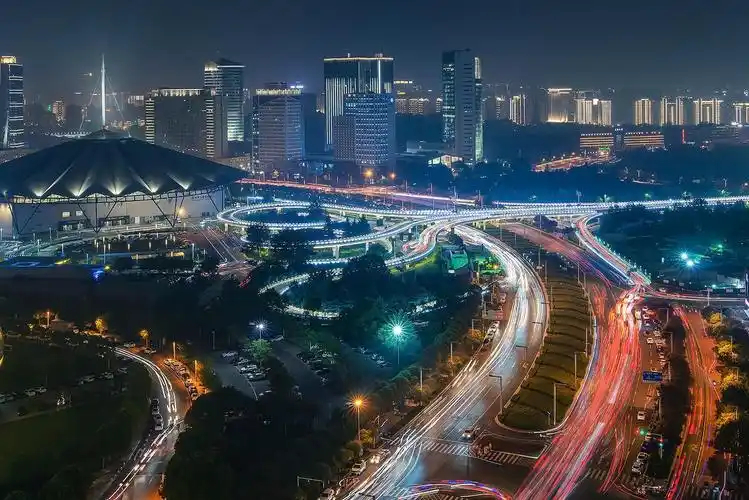 感受郑州的唯美城市夜景风光
