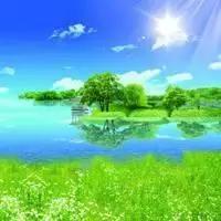 蓝天白云花草微信头像图片大全【点击鼠标右键下载】