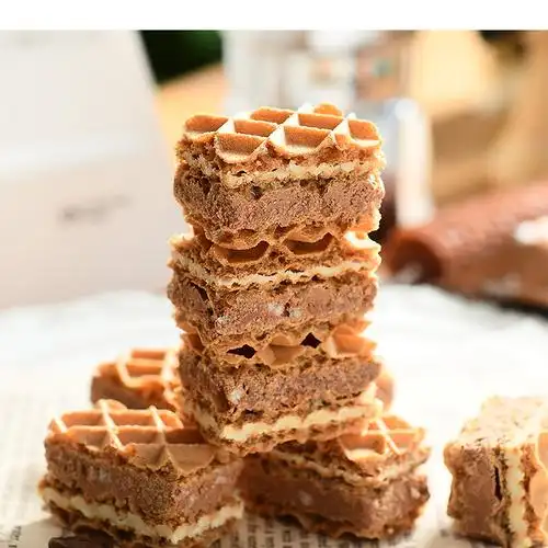 一口就爱上熔岩威化饼干芝士巧克力夹心零食网红食品芝士口味