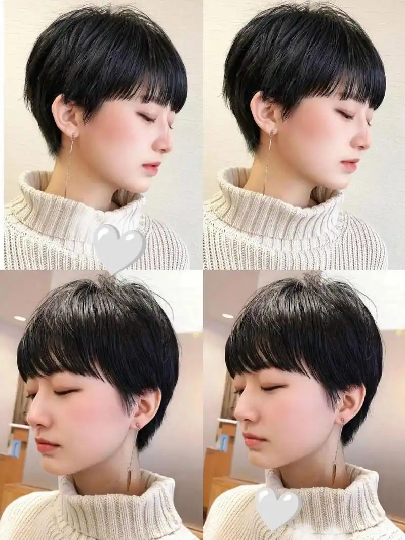 少年感日系短发 可酷可帅~圆脸妹纸也适合!