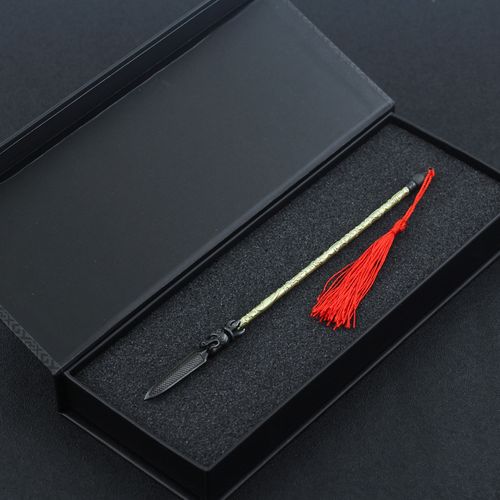 隋唐演义罗成五虎断魂枪22cm全金属工艺品摆件模型