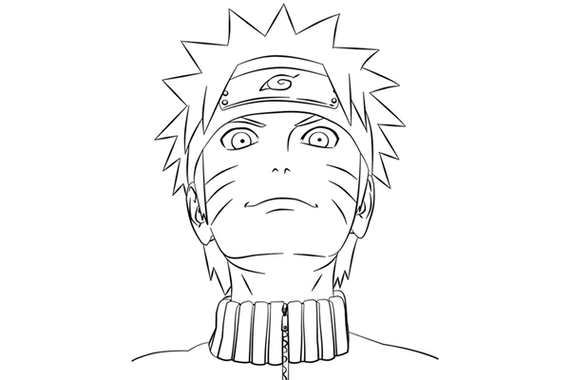 漩涡鸣人简笔画仙人模式