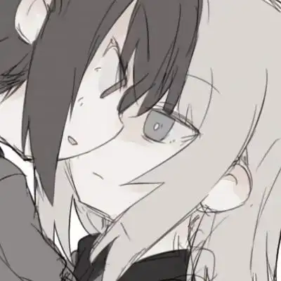 超甜的二次元情头一人一半高清卡通超萌超甜的情头一人一半图片