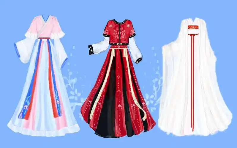 古代发型服装设计