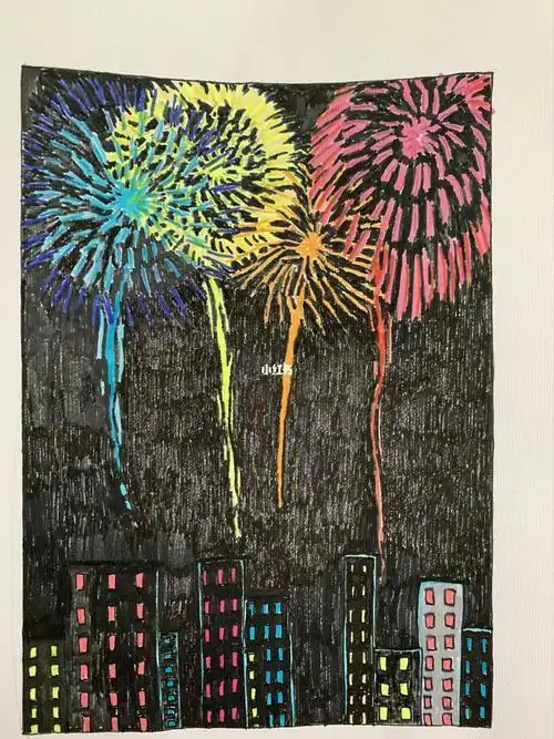 烟花图片怎么画烟花图片怎么画简单