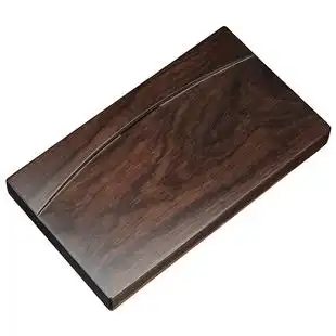 黑檀木茶盘整块实木功夫茶具茶台加大长方形家用排水茶海茶台简约