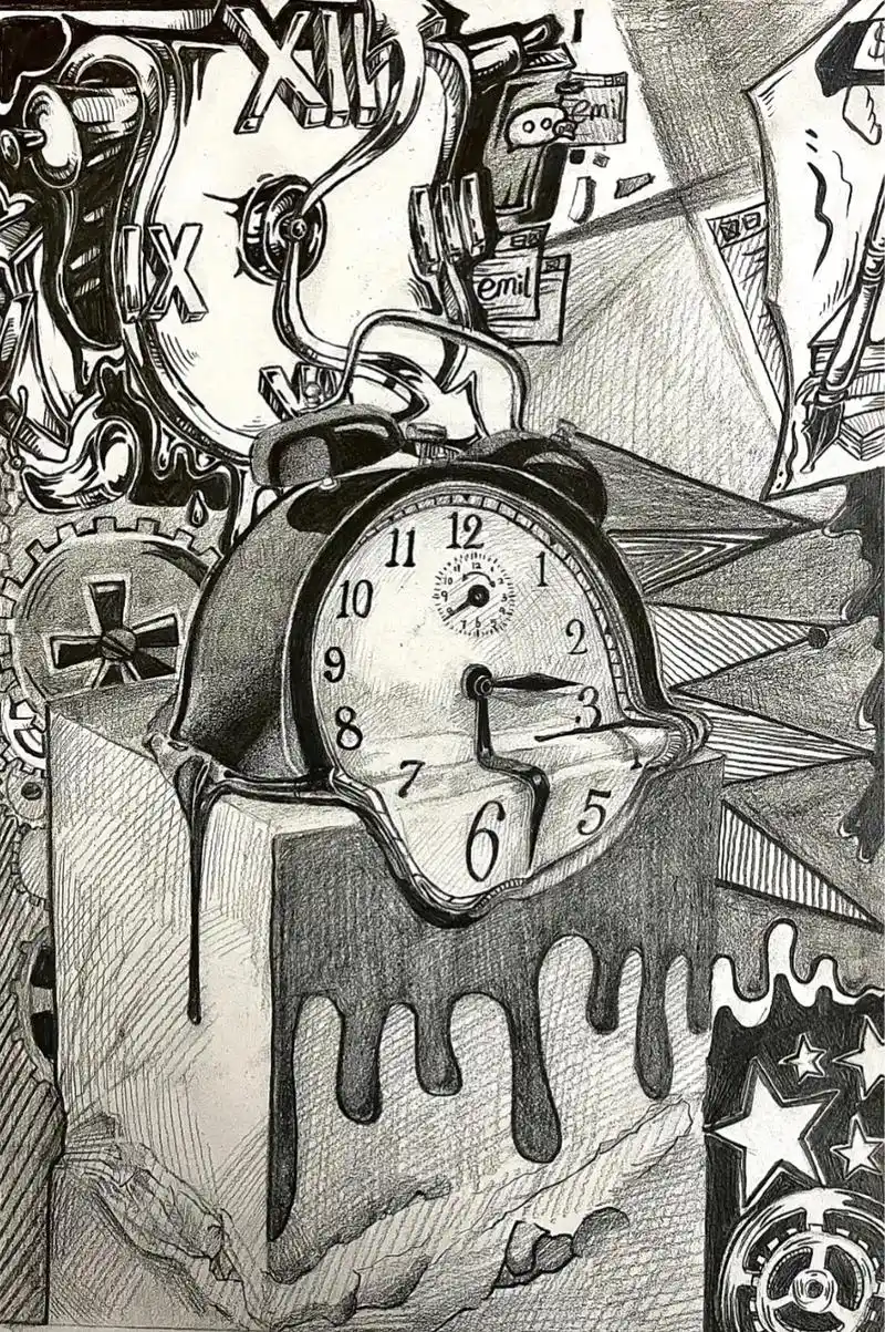 艺术空间设计素描结构光影质感练习时空.#艺术空间 #小yu - 抖音