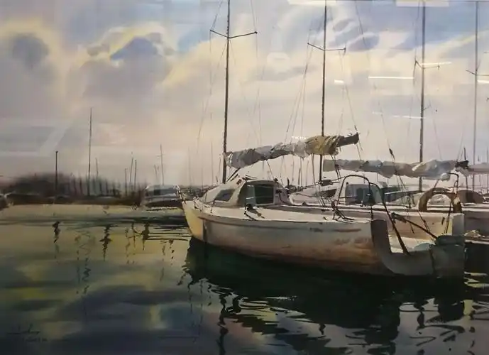 邵昱皓小幅水彩风景作品展