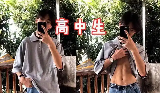 再来看一下初中生吧,上了初中的学生都是很追求时尚的,所以腹肌是必须