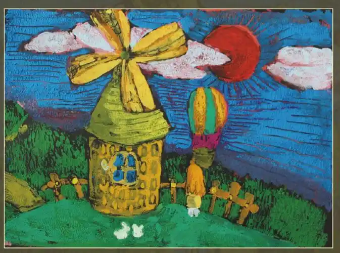 金湖小学版画社团的作品