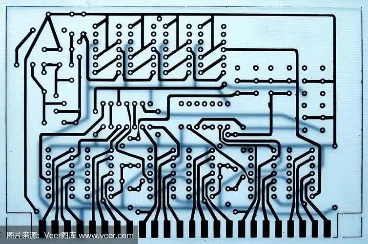 半透明电路板背面