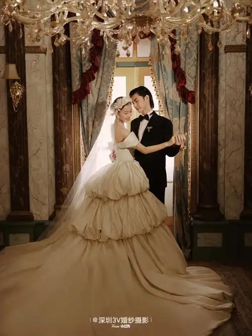 轻奢欧式宫廷婚纱照享受公主般的仪式感