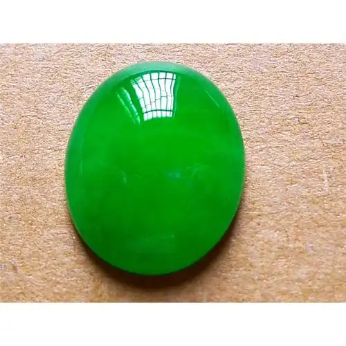 516天然缅甸翡翠玉器冰种正阳绿满绿蛋面戒面吊坠0111
