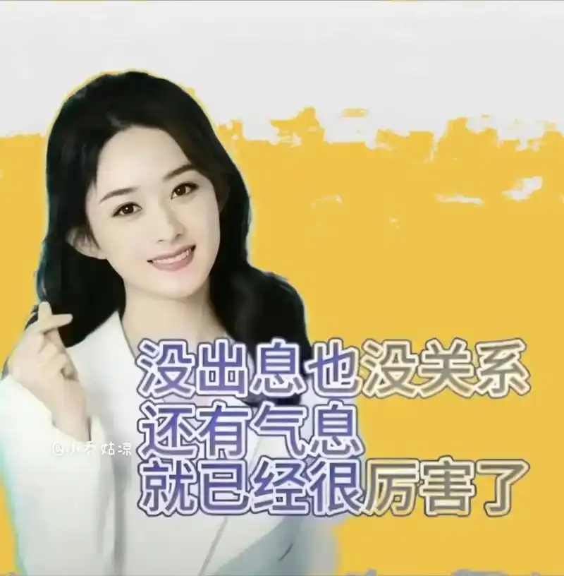 赵丽颖精神状态表情包.赵丽颖没出息也没关系表情包#精神状态b - 抖音