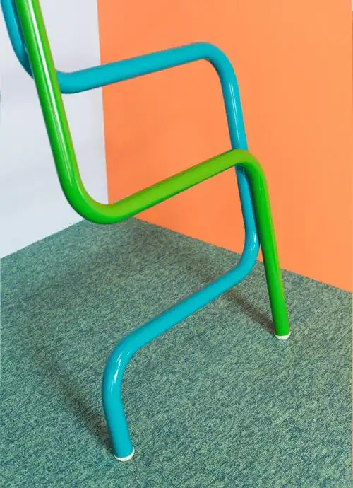 colorful, modern interior ladders for kids