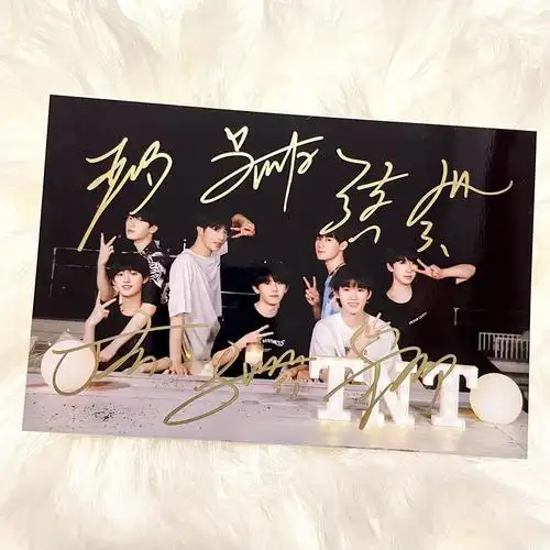 时代少年团笔签名照tnt签宋亚轩马嘉祺刘耀文签名照片周边礼 宋随机一