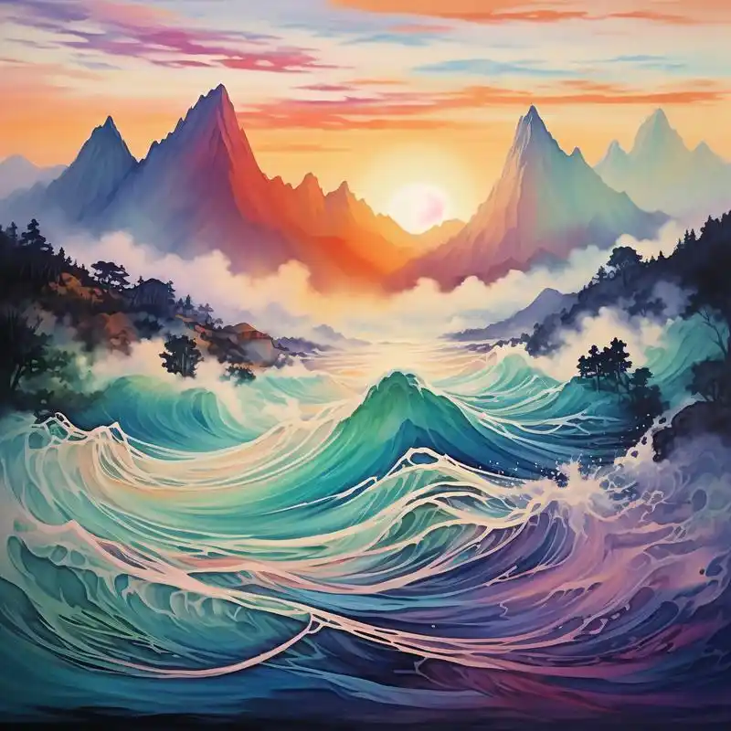 这组头像将山水的韵味与微信头像完美结合,仿佛每一刻都沉浸在自然的