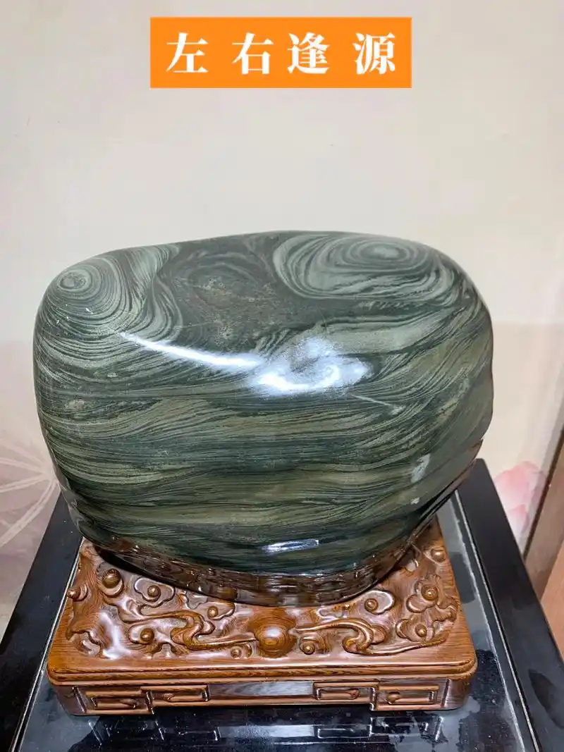 天然乌江水冲石 #大自然的鬼斧神工    乌江图纹石系列  - 抖音