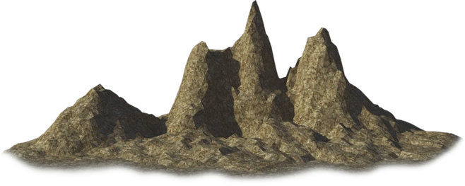 石块png合成素材免抠图石头山体