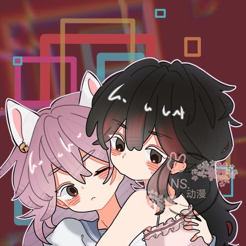 双人贴贴模板约稿白菜价可爱日系q版卡通头像定制动漫寺里梦女