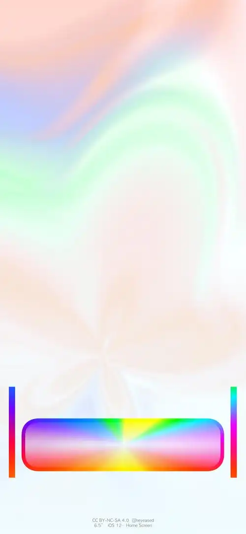 iphone xs max发光多彩dock栏壁纸 苹果xs max发光壁纸大全