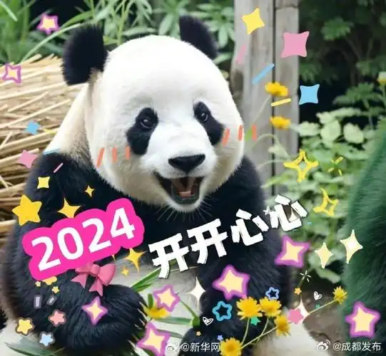 【晚安时间】#跨年#2024年即将"果赖",你的新年表情包准备好了吗?