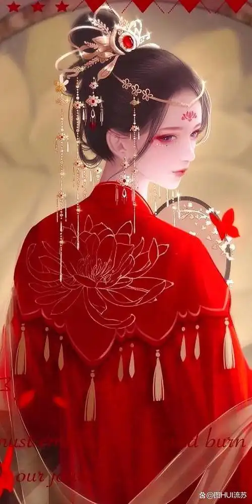 古风美人红衣壁纸