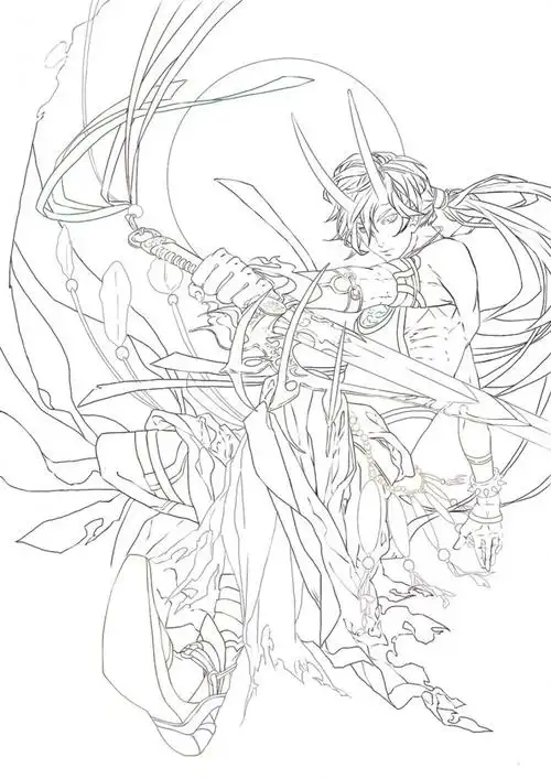 160张古风手绘线稿图片古风动漫插画线稿图片素材古风白描图wwwyouyix