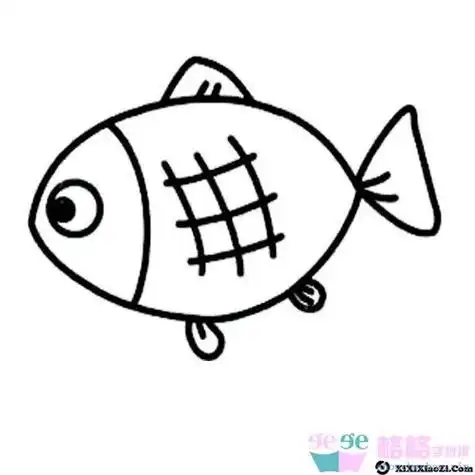 小鱼的画法儿童简笔画小鱼的画法扁扁的小鱼简笔画详细步骤幼儿简笔画